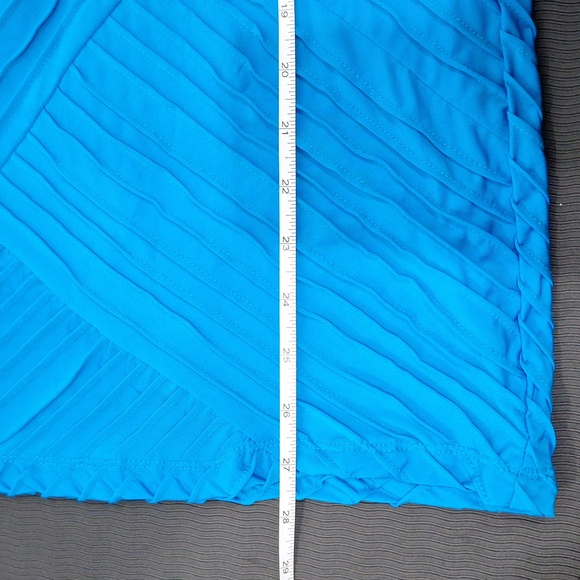 BEBE Pretty Baby Pleated One Strap Dress Fitted Bodycon Asymmetrical NWT - Picture 11 of 11